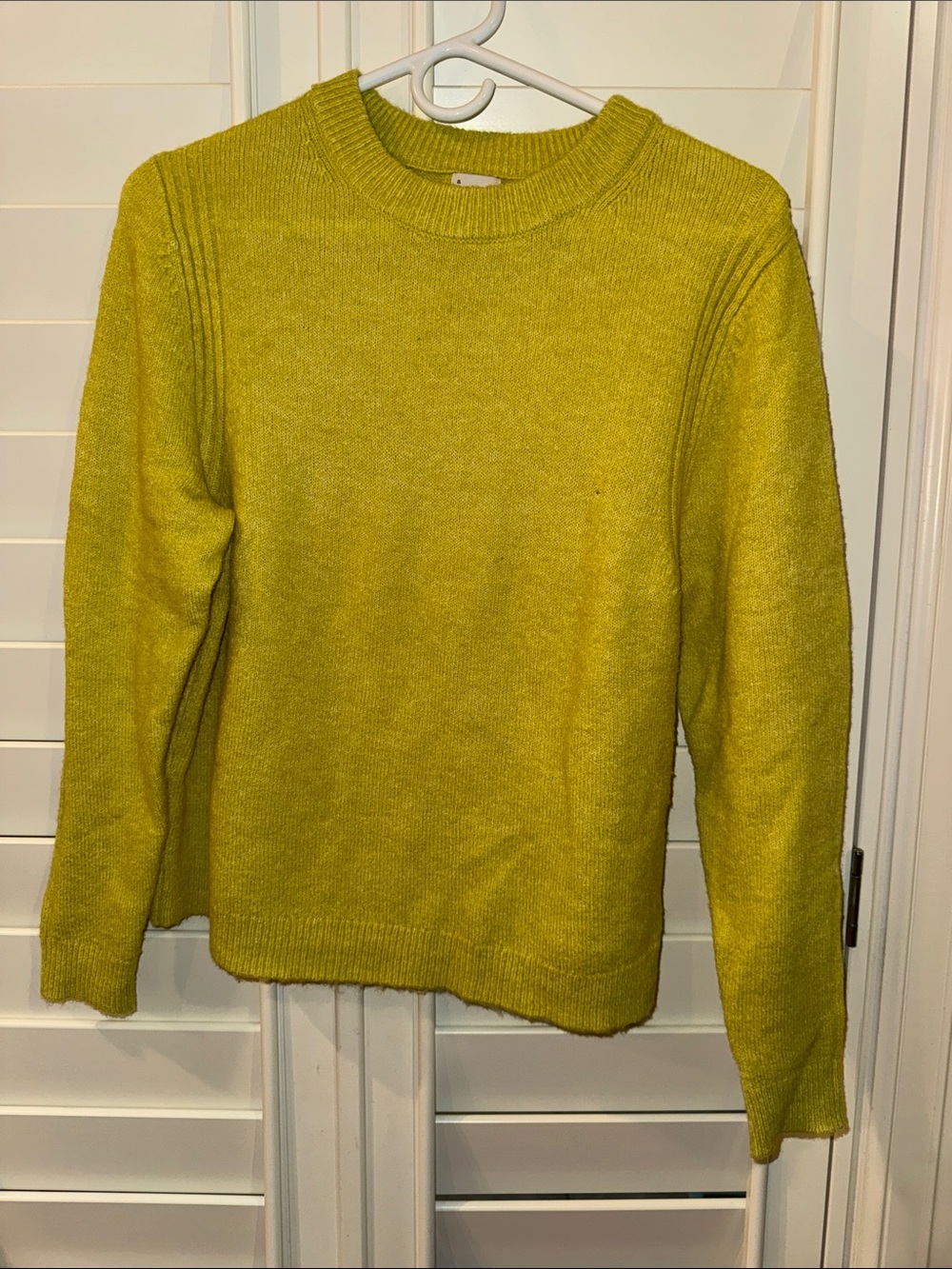 a new day Lemon-Green Crewneck Sweater